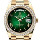 ロレックス デイデイト 228398TBR グリーンオンブレ イエローゴールド 40mm