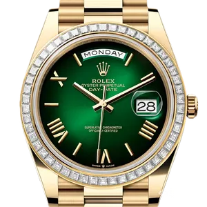 【2026年01月】ロレックス デイデイト 228398TBR イエローゴールド 40mm グリーンオンブレ 新品