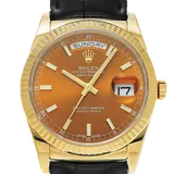 ロレックス デイデイト 118138 ブラウン イエローゴールド 36mm