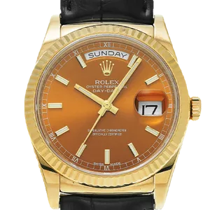 【2023年09月】ロレックス デイデイト 118138 イエローゴールド 36mm ブラウン 中古品