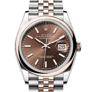 【2024年12月】ロレックス デイトジャスト 126201 ステンレススチール+エバーローズゴールド 36mm チョコレート 新品