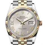 ロレックス デイトジャスト 126233 シルバー ステンレススチール+イエローゴールド 36mm