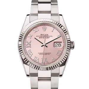 【2025年04月】ロレックス デイトジャスト 126234 ステンレススチール+ホワイトゴールド 36mm ピンク 新品