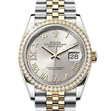 ロレックス デイトジャスト 126283RBR シルバー イエローゴールド 36mm