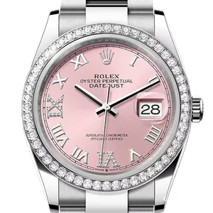 【2022年04月】ロレックス デイトジャスト 126284RBR ステンレススチール 36mm ピンク 未使用品