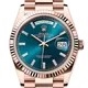 ロレックス デイデイト 128235 ブルーグリーン 36mm エバーローズゴールド