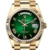 ロレックス デイデイト 128238 グリーンオンブレ イエローゴールド 36mm