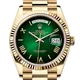 ロレックス デイデイト 128238 グリーンオンブレ 36mm イエローゴールド