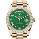 ロレックス デイデイト 228398TBR グリーン イエローゴールド 40mm