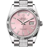ロレックス デイデイト 128239 ピンク ホワイトゴールド 36mm