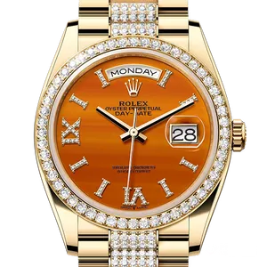 【2025年01月】ロレックス デイデイト 128348RBR イエローゴールド 36mm カーネリアン 新品