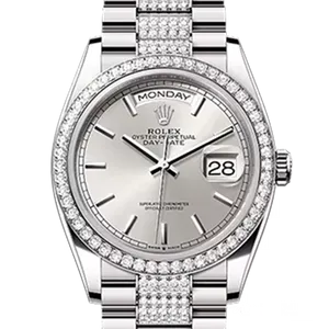 【2025年04月】ロレックス デイデイト 128349RBR ホワイトゴールド 36mm シルバー 新品