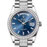 ロレックス デイデイト 128349RBR ブライトブルー ホワイトゴールド 36mm