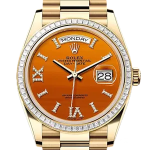 【2025年09月】ロレックス デイデイト 128398TBR イエローゴールド 36mm カーネリアン 新品