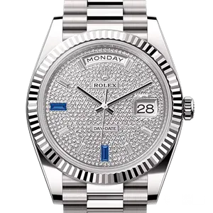 【2024年12月】ロレックス デイデイト 228239 ホワイトゴールド 40mm パヴェダイヤ 中古品