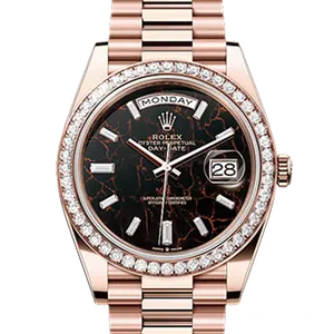 【2023年06月】ロレックス デイデイト 228345RBR エバーローズゴールド 40mm アイゼンキーゼル 未使用品