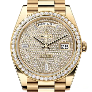 【2023年04月】ロレックス デイデイト 228348RBR イエローゴールド 40mm パヴェダイヤ 