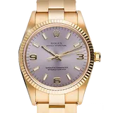 ロレックス オイスターパーペチュアル 14238 グレー イエローゴールド 34mm