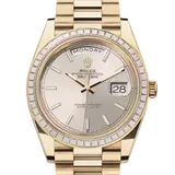 ロレックス デイデイト 228398TBR シルバー イエローゴールド 40mm