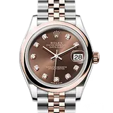 ロレックス デイトジャスト 278241 チョコレート ステンレススチール+エバーローズゴールド 31mm