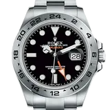 ロレックス エクスプローラー2 216570 ブラック ステンレススチール 42mm