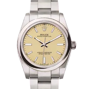 【2025年04月】ロレックス オイスターパーペチュアル 124200 ステンレススチール 34mm ベージュ 新品