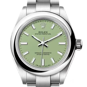 【2025年11月】ロレックス オイスターパーペチュアル 276200 ステンレススチール 28mm ピスタチオグリーン 新品