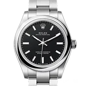 【2024年02月】ロレックス オイスターパーペチュアル 277200 ステンレススチール 31mm ブラック 中古品