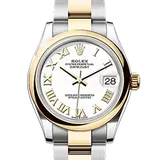 ロレックス デイトジャスト 278243 ホワイト ステンレススチール+イエローゴールド 31mm