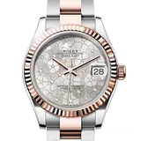 ロレックス デイトジャスト 278271 シルバーフローラルモチーフ ステンレススチール+エバーローズゴールド 31mm