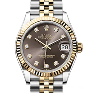 【2025年01月】ロレックス デイトジャスト 278273 ステンレススチール+イエローゴールド 31mm ダークグレー 新品