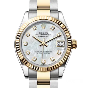 【2025年11月】ロレックス デイトジャストダイヤ入り 278273 ステンレススチール+イエローゴールド 31mm ホワイトマザーオブパール 未使用品