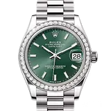 ロレックス デイトジャスト 278289RBR ミントグリーン ホワイトゴールド 31mm