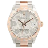 ロレックス デイトジャスト 278341RBR シルバーフローラルモチーフ ステンレススチール+エバーローズゴールド 31mm