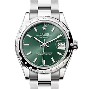 【2025年12月】ロレックス デイトジャスト 278344RBR ステンレススチール+ホワイトゴールド 31mm ミントグリーン 新品