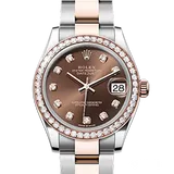 ロレックス デイトジャスト 278381RBR チョコレート ステンレススチール+エバーローズゴールド 31mm