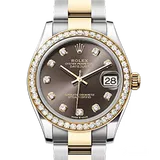 ロレックス デイトジャスト 278383RBR ダークグレー ステンレススチール+イエローゴールド 