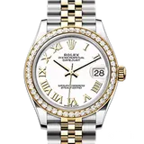 ロレックス デイトジャスト 278383RBR ホワイト ステンレススチール+イエローゴールド 31mm