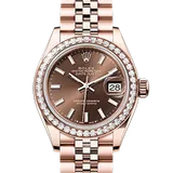 ロレックス レディ デイトジャスト 279135RBR チョコレート エバーローズゴールド 28mm