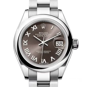 【2025年12月】ロレックス デイトジャストレディース 279160 ステンレススチール 28mm ダークグレー 新品