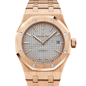 【2023年03月】オーデマピゲ ロイヤルオーク 15450OR.OO.1256OR.01 ピンクゴールド 37mm シルバー 中古品