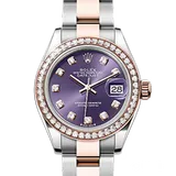 ロレックス デイトジャスト 279381RBR オーベルジーヌ ステンレススチール+エバーローズゴールド 28mm