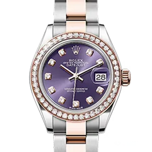 【2025年07月】ロレックス デイトジャスト 279381RBR ステンレススチール+エバーローズゴールド 28mm オーベルジーヌ 中古美品