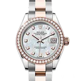ロレックス レディ デイトジャスト 279381RBR ホワイトマザーオブパール エバーローズゴールド 34mm
