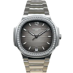 【2022年04月】パテックフィリップ ノーチラスダイヤベゼル 7118_1200A-011 ステンレススチール 35.2mm グレー・オパーリン、ブラック・グラデーション 未使用品