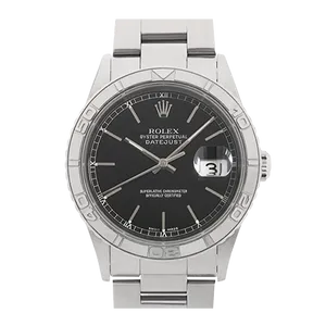 【2022年11月】ロレックス デイトジャスト 16264 ステンレススチール 36mm ブラック 中古品