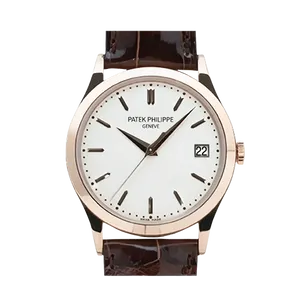 【2022年04月】パテックフィリップ カラトラバ 5296R-010 ローズゴールド 38mm シルバー 中古品