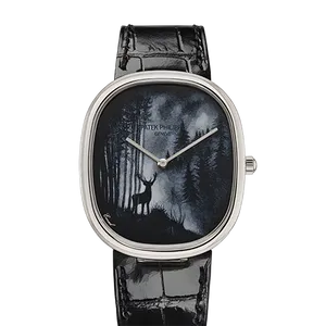 【2025年06月】パテックフィリップ ゴールデンエリプスハンドクラフト　世界限定10本 5738_50G-030 ホワイトゴールド 34.5mmx39.5mm ブラック 未使用品