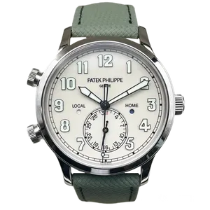 【2025年07月】パテックフィリップ カラトラバパイロット・トラベルタイム 5524G-010 ホワイトゴールド 42mm アイボリー 新品