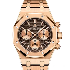 【2025年07月】オーデマピゲ ロイヤルオーククロノグラフ 26239OR.OO.1220OR.02 イエローゴールド 41mm ブラウン 中古品